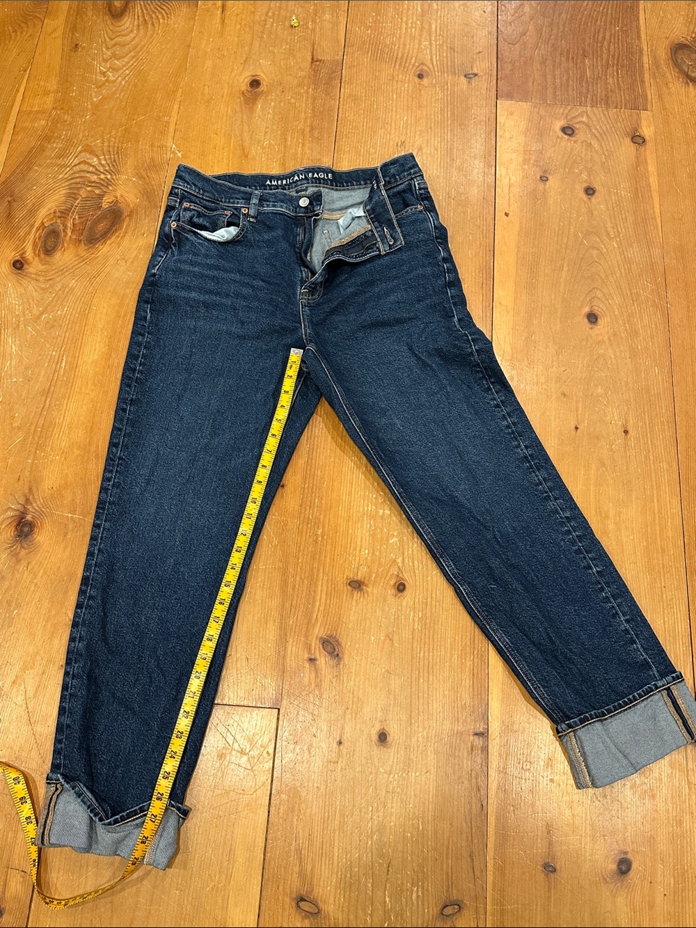 American Eagle Outfitters Dark Indigo Boyfriend Jeans